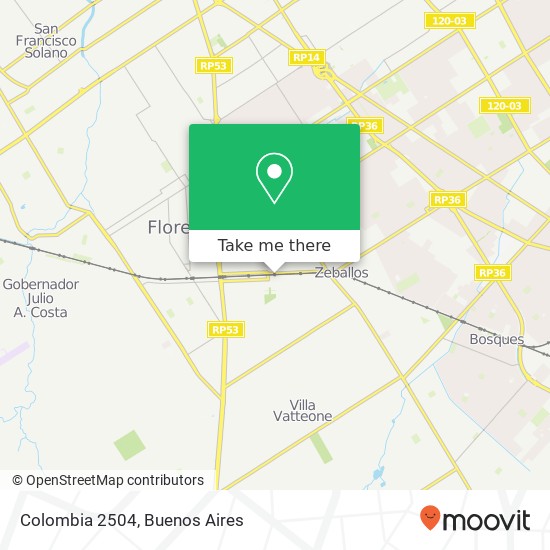 Colombia 2504 map