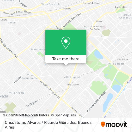 Crisóstomo Alvarez / Ricardo Güiraldes map