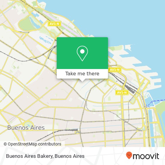 Mapa de Buenos Aires Bakery