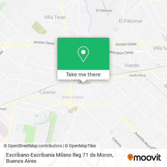 Escribano-Escribania Milano Reg 71 de Moron map