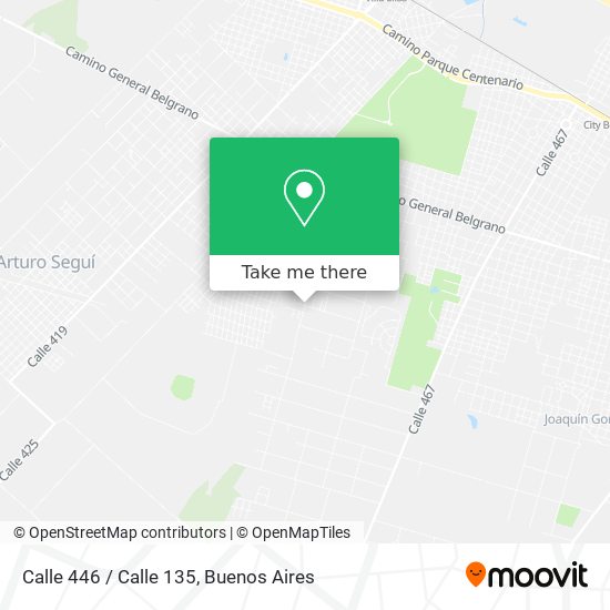 Mapa de Calle 446 / Calle 135