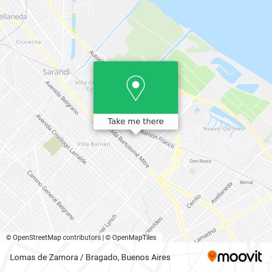 Lomas de Zamora / Bragado map