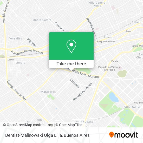 Dentist-Malinowski Olga Lilia map