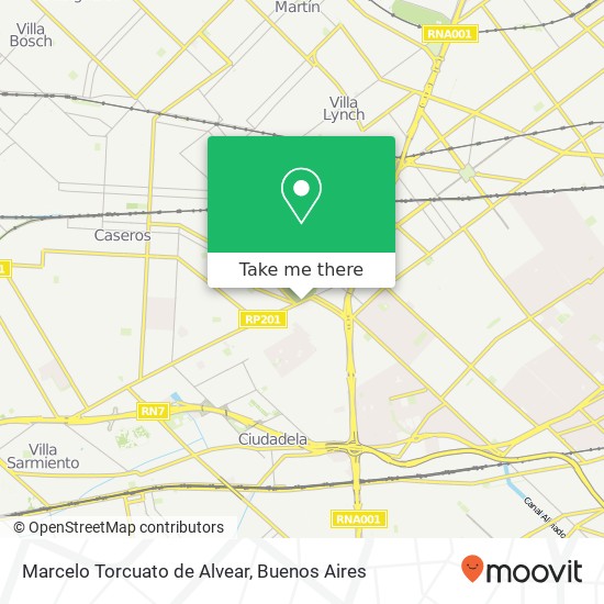 Marcelo Torcuato de Alvear map