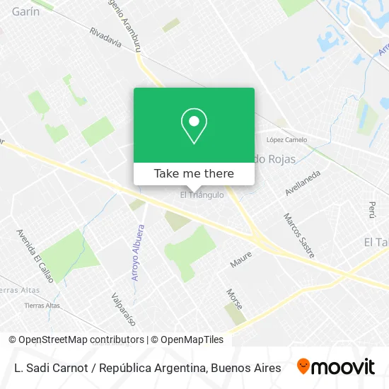 Mapa de L. Sadi Carnot / República Argentina