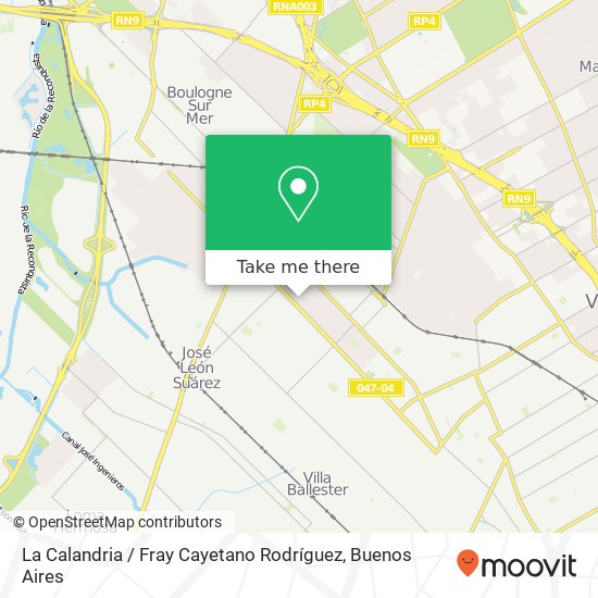 La Calandria / Fray Cayetano Rodríguez map