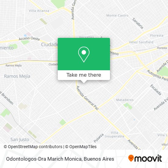 Mapa de Odontologos-Dra Marich Monica