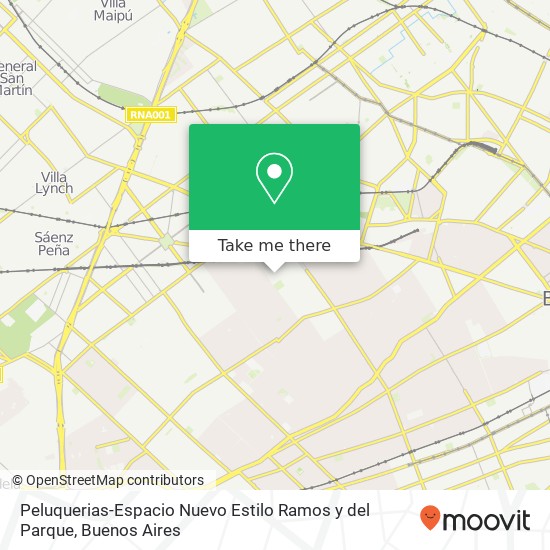 Mapa de Peluquerias-Espacio Nuevo Estilo Ramos y del Parque