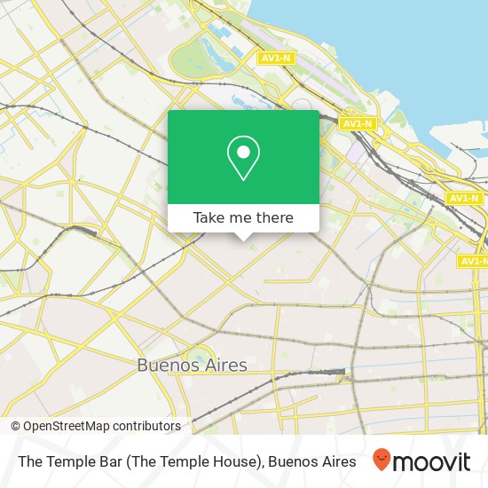 The Temple Bar (The Temple House) map