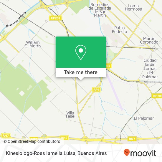 Kinesiologo-Ross Iamelia Luisa map