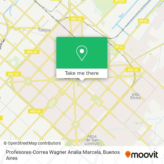 Profesores-Correa Wagner Analia Marcela map