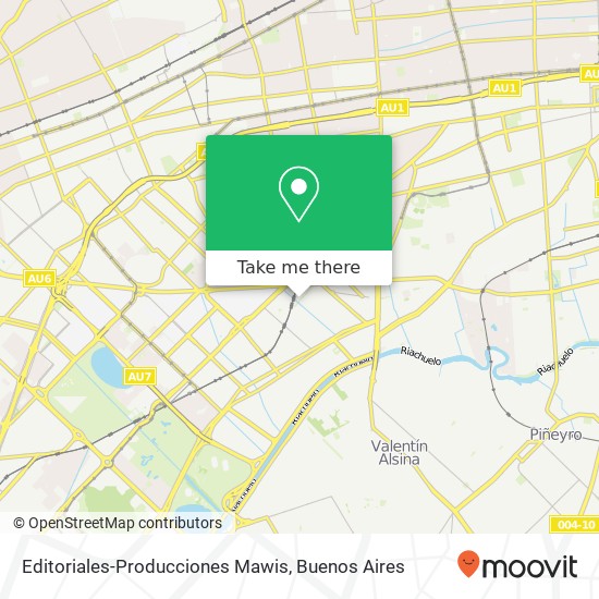 Editoriales-Producciones Mawis map