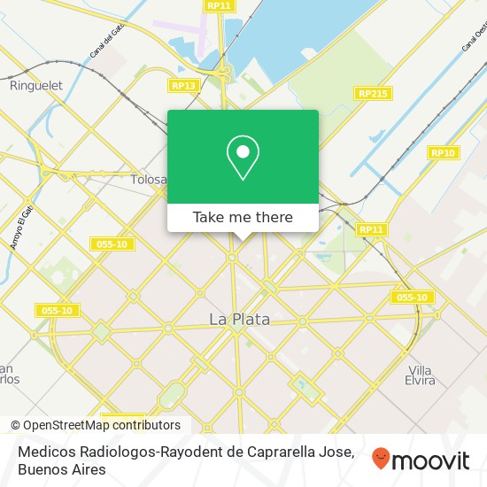 Medicos Radiologos-Rayodent de Caprarella Jose map