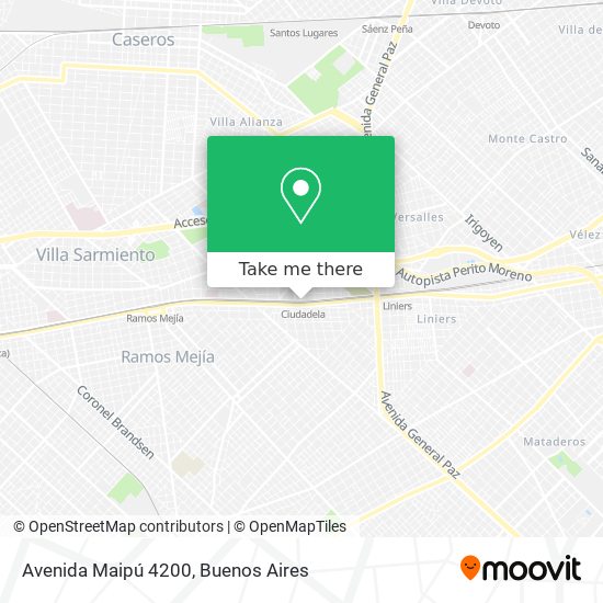 Avenida Maipú 4200 map