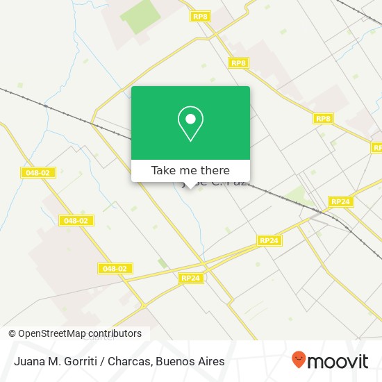 Mapa de Juana M. Gorriti / Charcas