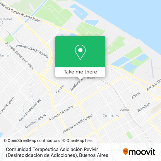 Mapa de Comunidad Terapéutica Asiciación Revivir (Desintoxicación de Adicciones)