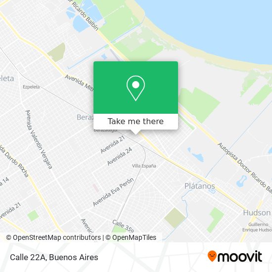 Mapa de Calle 22A