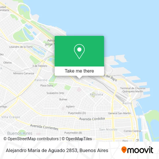 Alejandro María de Aguado 2853 map