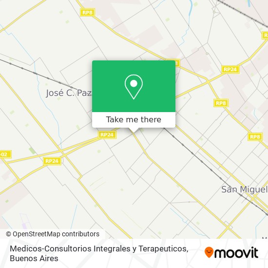 Medicos-Consultorios Integrales y Terapeuticos map