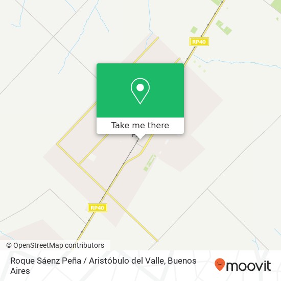 Roque Sáenz Peña / Aristóbulo del Valle map