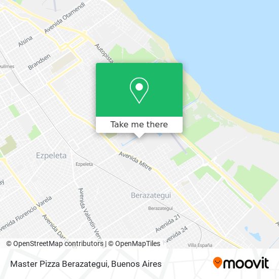 Master Pizza Berazategui map