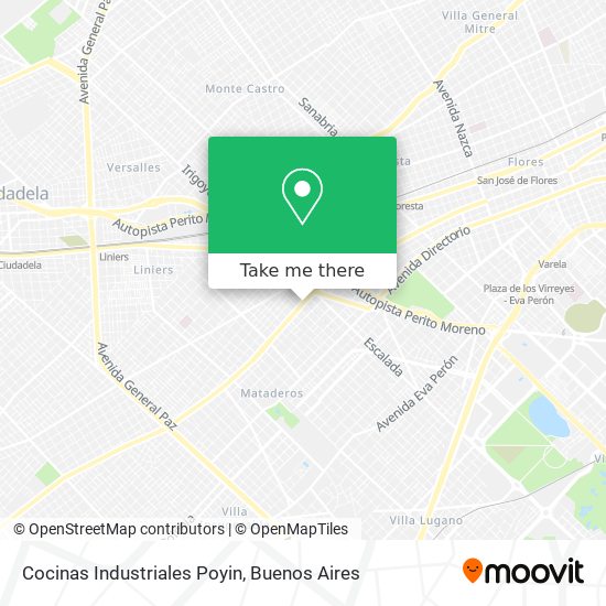 Cocinas Industriales Poyin map