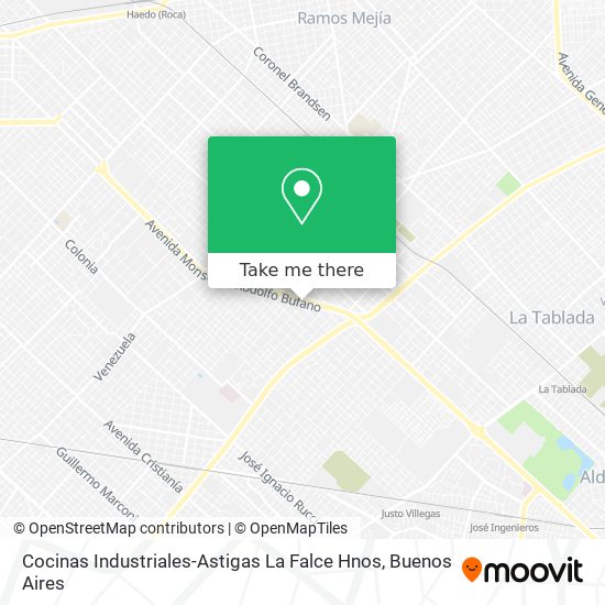 Mapa de Cocinas Industriales-Astigas La Falce Hnos