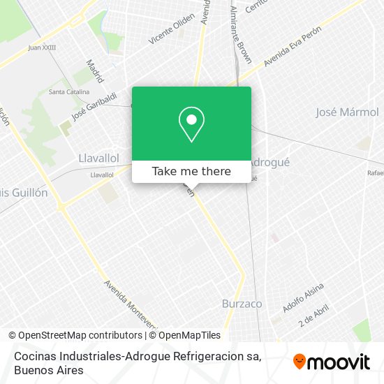 Cocinas Industriales-Adrogue Refrigeracion sa map