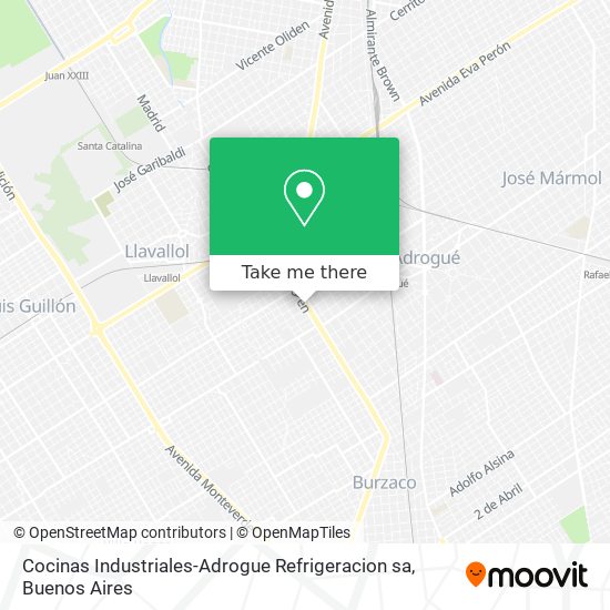 Mapa de Cocinas Industriales-Adrogue Refrigeracion sa