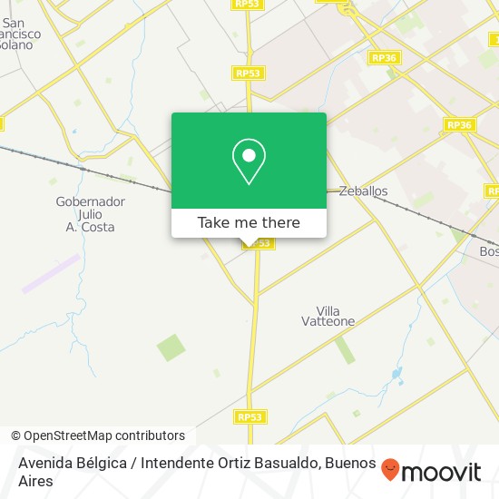 Avenida Bélgica / Intendente Ortiz Basualdo map