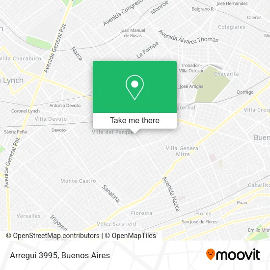 Arregui 3995 map
