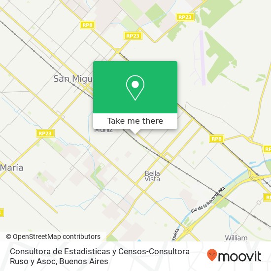 Consultora de Estadisticas y Censos-Consultora Ruso y Asoc map