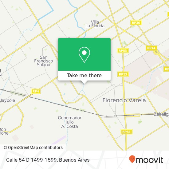 Calle 54 D 1499-1599 map