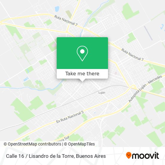 Mapa de Calle 16 / Lisandro de la Torre