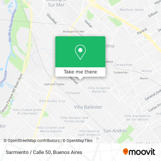 Sarmiento / Calle 50 map