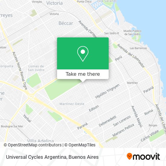 Universal Cycles Argentina map