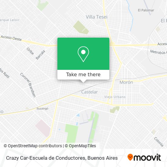 Crazy Car-Escuela de Conductores map