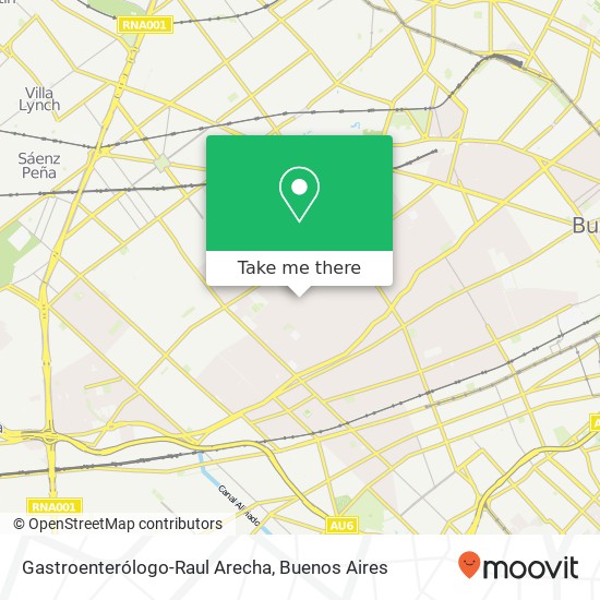 Gastroenterólogo-Raul Arecha map