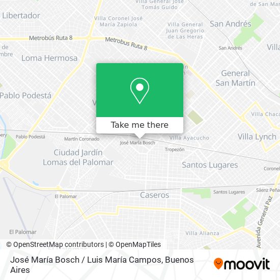 José María Bosch / Luis María Campos map