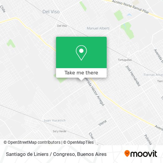 Santiago de Liniers / Congreso map