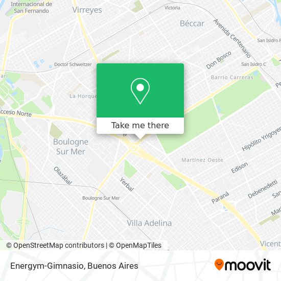 Mapa de Energym-Gimnasio