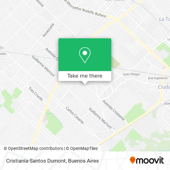 Cristianía-Santos Dumont map