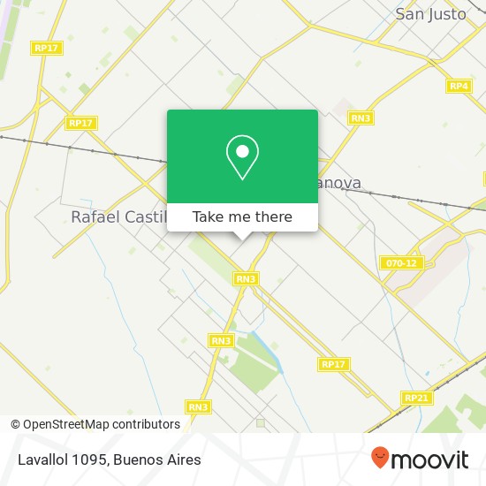 Lavallol 1095 map