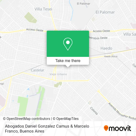 Abogados Daniel Gonzalez Camus & Marcelo Franco map