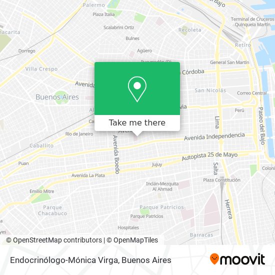 Endocrinólogo-Mónica Virga map