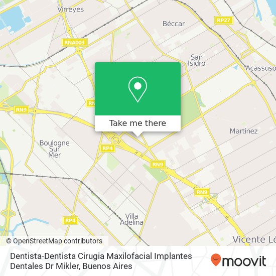 Dentista-Dentista Cirugia Maxilofacial Implantes Dentales Dr Mikler map