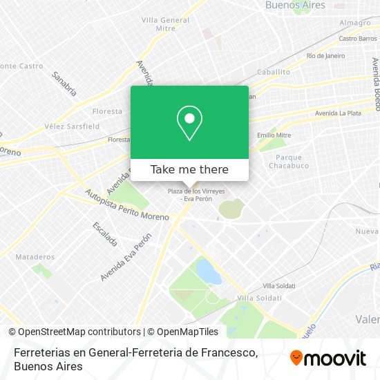 Ferreterias en General-Ferreteria de Francesco map