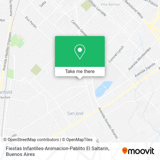 Mapa de Fiestas Infantiles-Animacion-Pablito El Saltarin