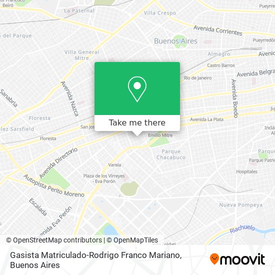 Gasista Matriculado-Rodrigo Franco Mariano map