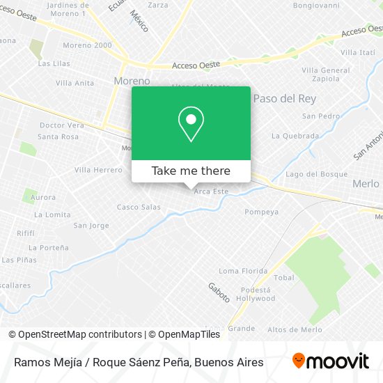 Mapa de Ramos Mejía / Roque Sáenz Peña